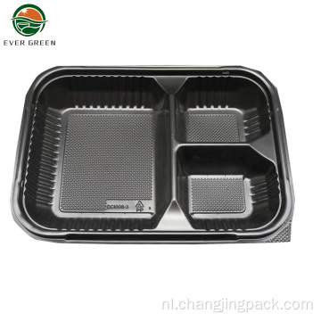 Wegwerp plastic bento pp lunchbox lekkendichte container